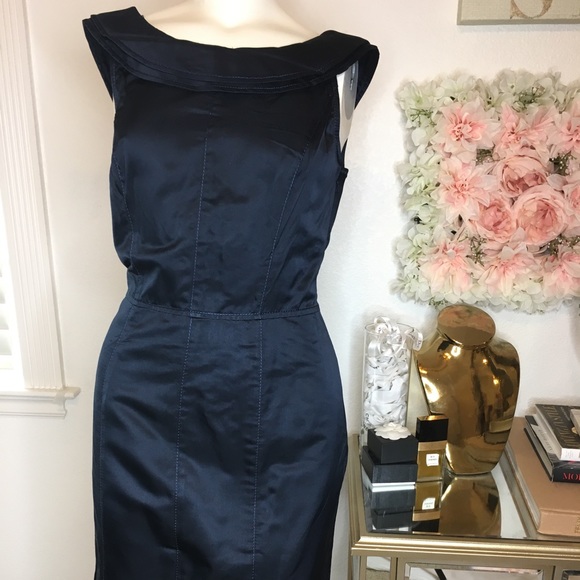 Vera Wang Dresses & Skirts - Vera Wang Lavender Label Navy Sleeveless Dress 10